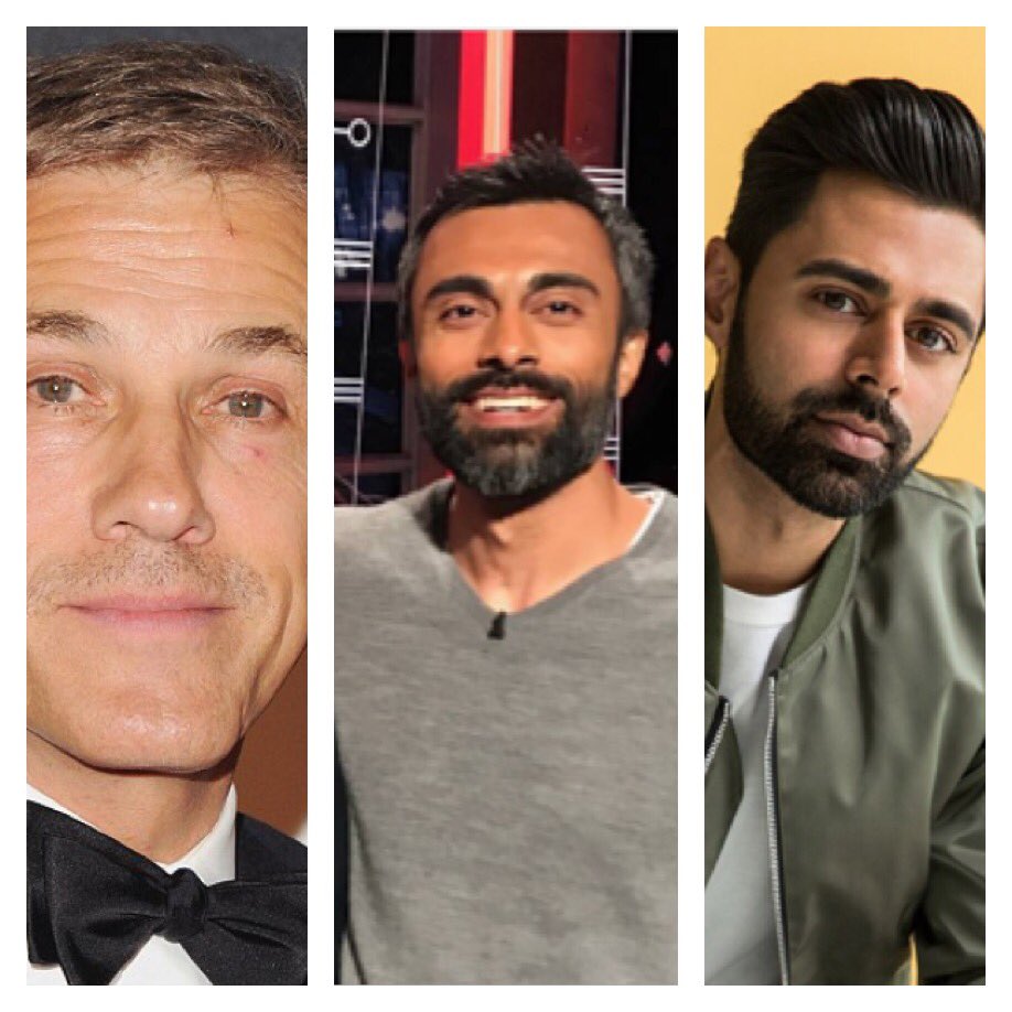DigitalCactus's tweet image. Why does @pardisparker look like Christopher Waltz and @hasanminhaj had a gay love baby?