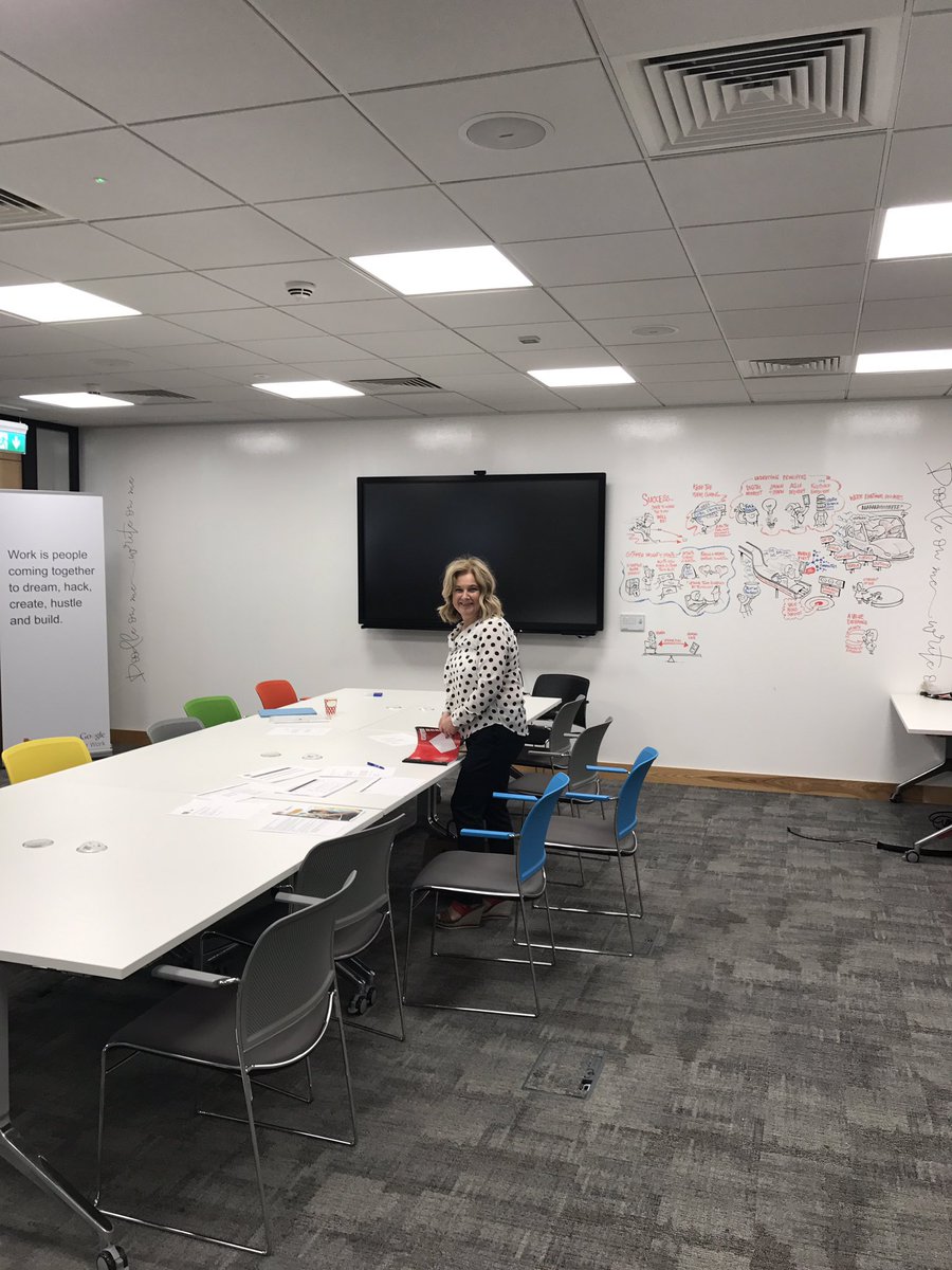HilaryHanberry's tweet image. Strategy day for our @bitcni Community Team/ thanks to @PwC for use of their fab #GoogleLab 😃