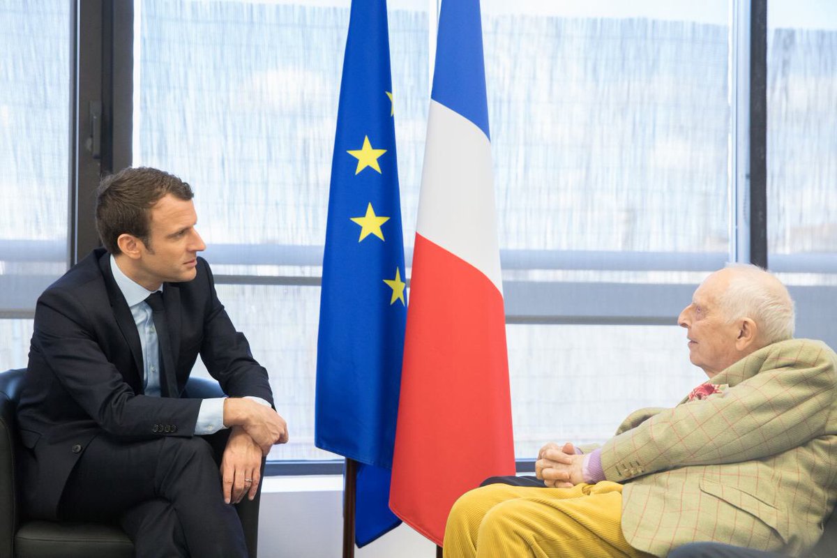 EmmanuelMacron's tweet image. « Pour la première fois, je sens que la France risque de trahir ce que nous avons fait. » Daniel Cordier, secrétaire de Jean Moulin