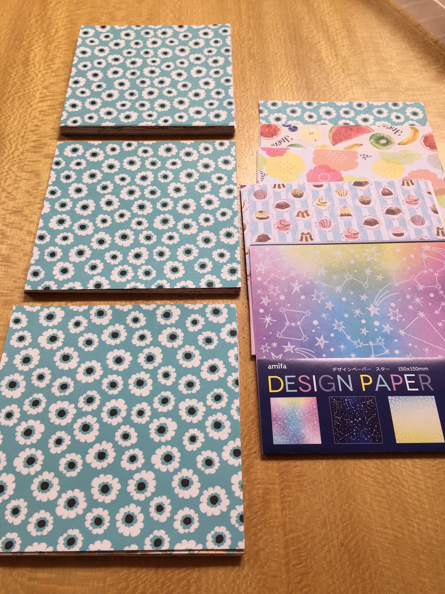 あおい セリアでかわいすぎるデザインペーパーを見つけてしまいましたよ 厳選して購入した5種 娘たちにもおすそ分け 分け分け T Co Io9ddfeamq Twitter
