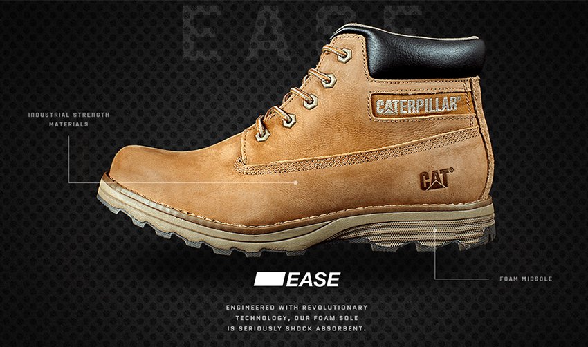 caterpillar ease boots