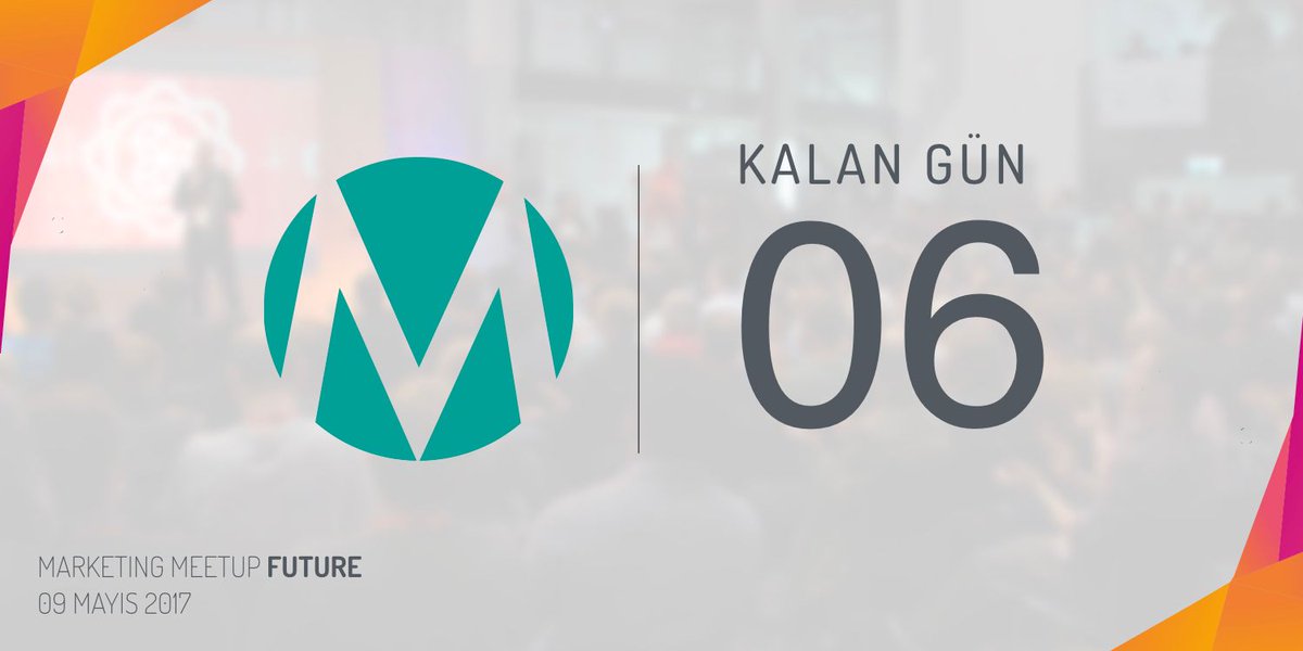Geri sayım devam ediyor. Marketing Meetup Future için son 6 Gün!  ⏰⏲⏱ #marketingmeetup
Kayıt için: marketingmeetup.org