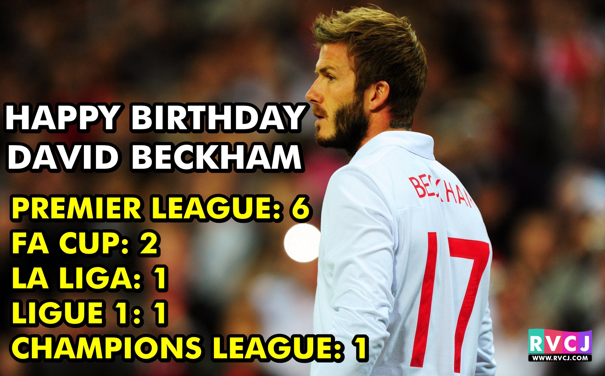 Happy 42nd birthday to former England captain David Beckham 