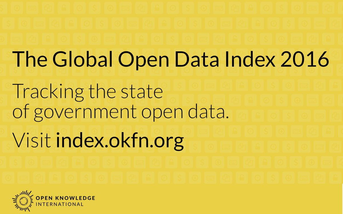 OKFN's tweet image. We are happy to announce that the #GODI16 is finally live. Is your country listed? Come take a look bit.ly/2pByjSF