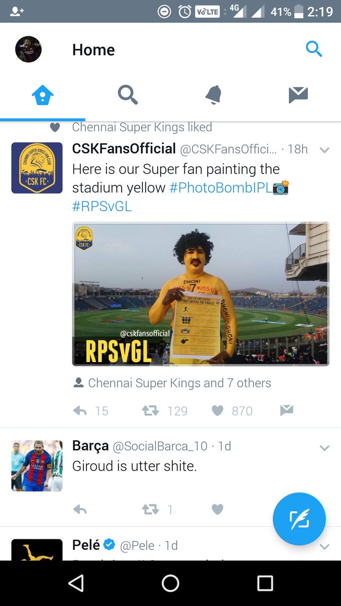 TheFCBdaily's tweet image. @twbugreports I no longer follow @CSK still thier likes are displayed in tweets.... 
Fix this bug.. @Twitter #TwitterDevelopers