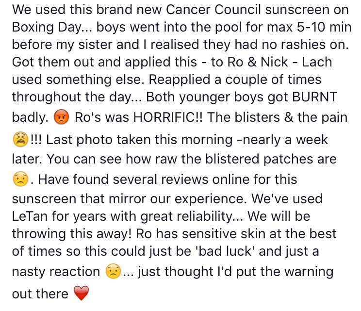 AlanWebster21's tweet photo. @CCNewSouthWales how is this #SunSmart #sunscreen still on the shelf! Will stick with @bananaboat products thanks #notaverysunsmartproduct https://t.co/cvAj5JD3II