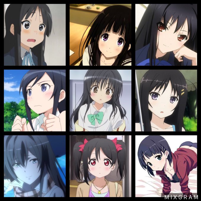 黒髪好きな人rtのtwitterイラスト検索結果