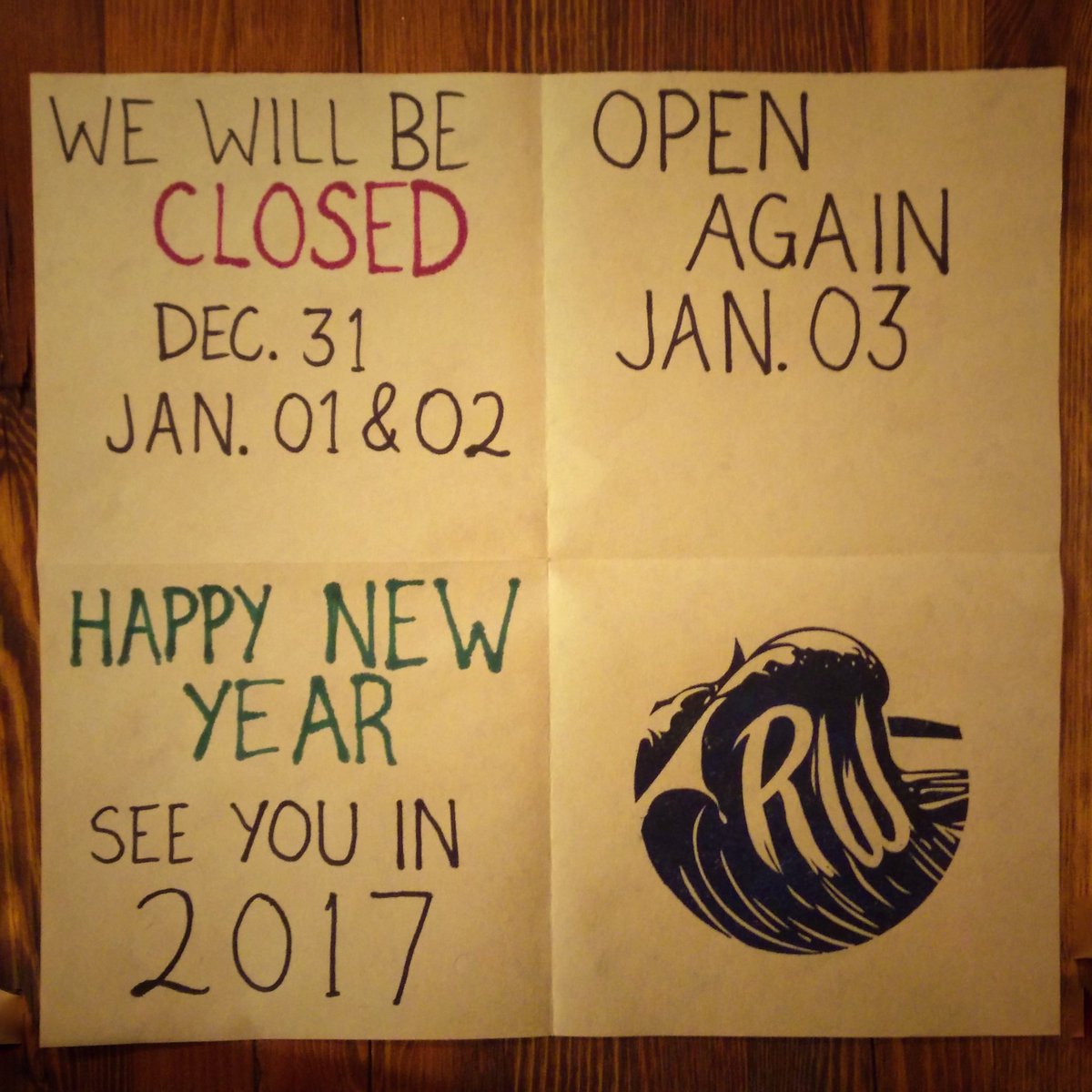 Just what the sign says...  Catch you next year people.