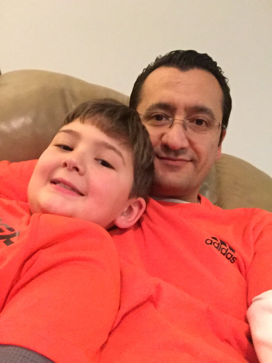tev1903's tweet photo. Selfie with my boy. #ManinOrange https://t.co/HtPMwN9CF2
