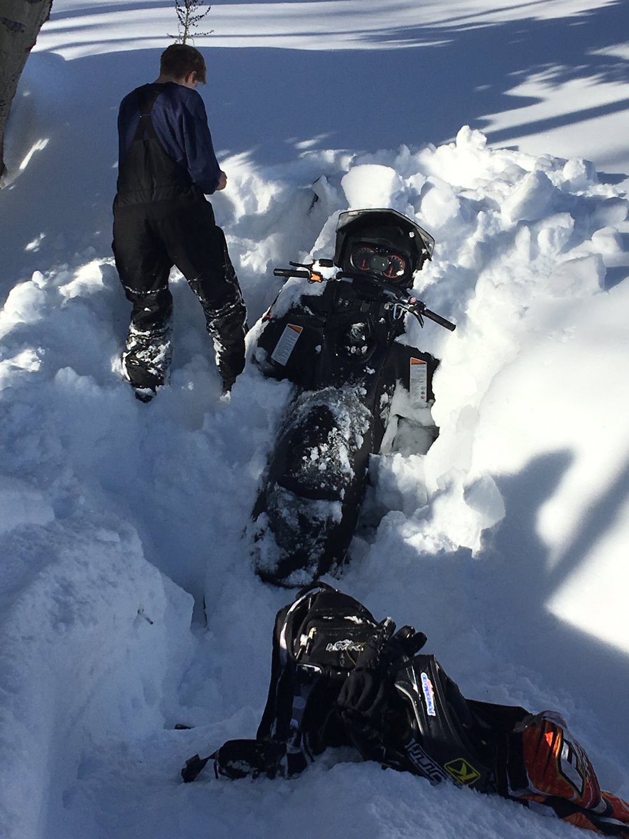 DuncMarquart's tweet image. And I thought this stock Ski-doo was going to make it out of this creek😹 #itswhatsnext