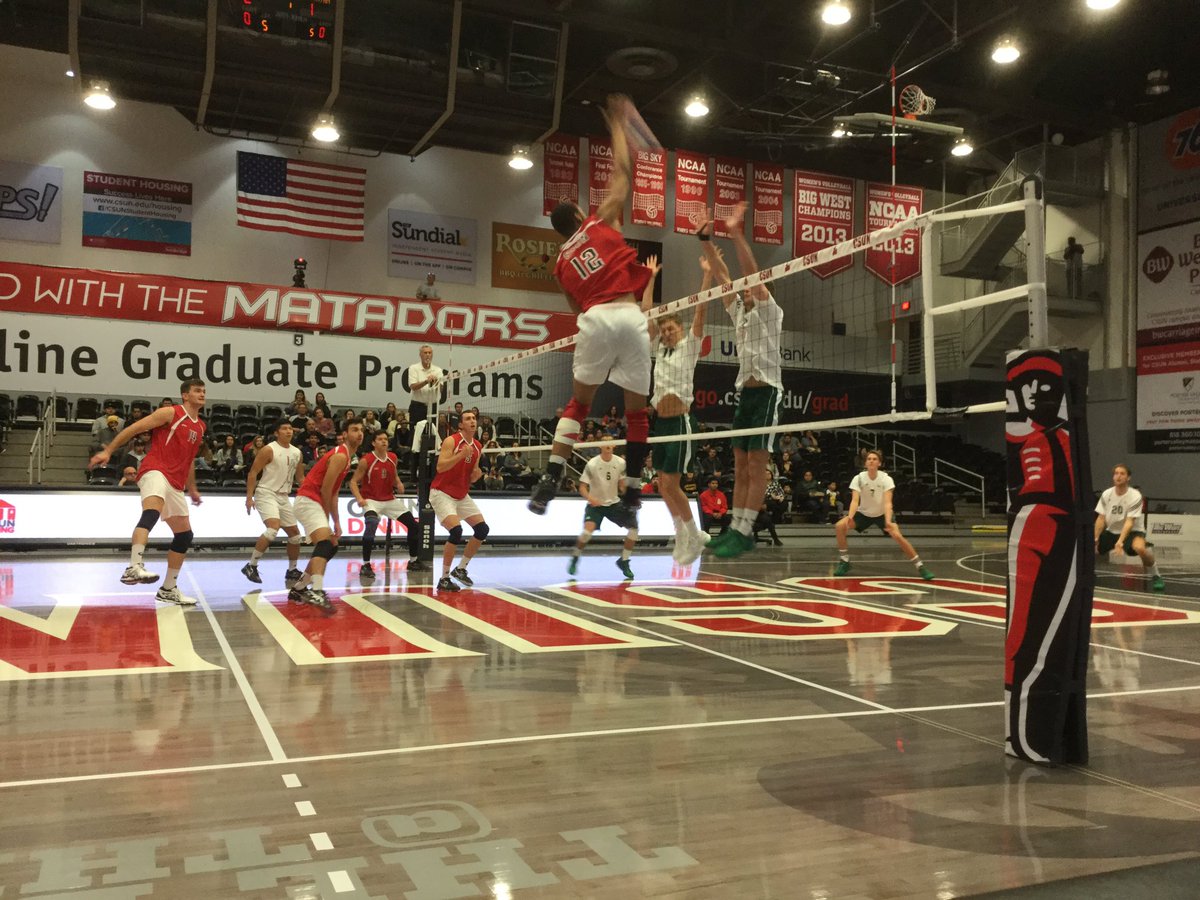 BigWestMVB's tweet image. Can't wait for #BigWest 2018!

RT @CSUNCapeCrew: Here are some photos from early in Set 1 of the @CSUNMensVB match
