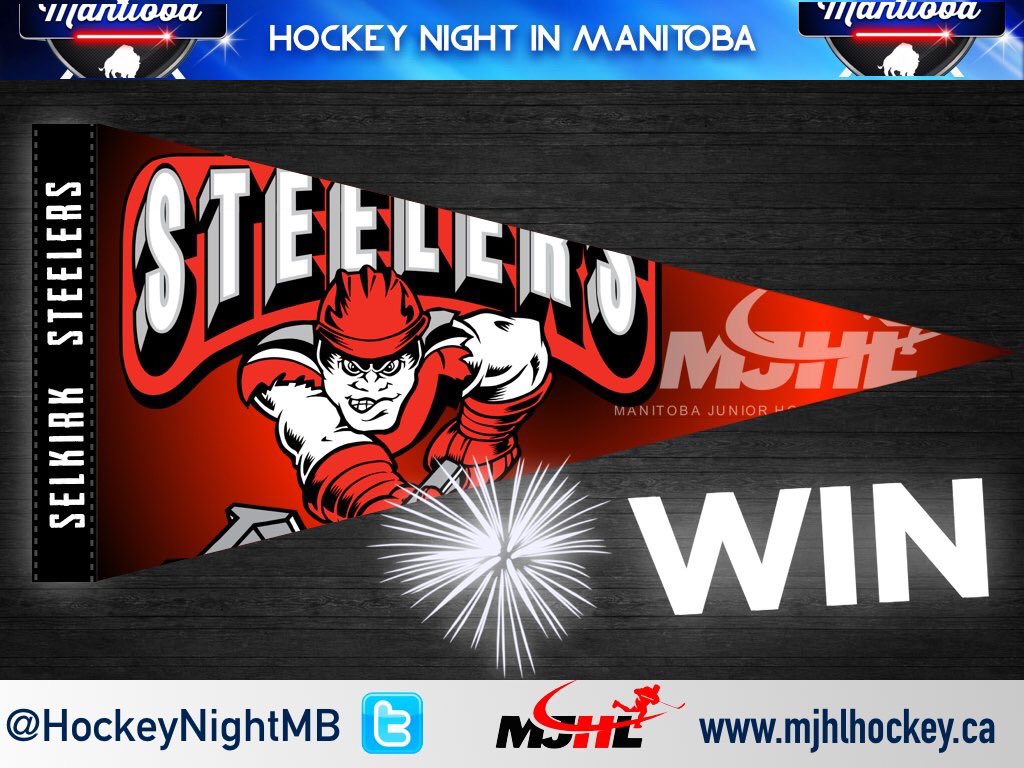 IceWaveMediaMB's tweet image. Steelers score an #EmptyNetter &amp;amp; down the Winnipeg Blues (4)-(2) snapping Blues W streak. Shots 26-23 Blues @selkirksteelers @BluesWpg #MJHL