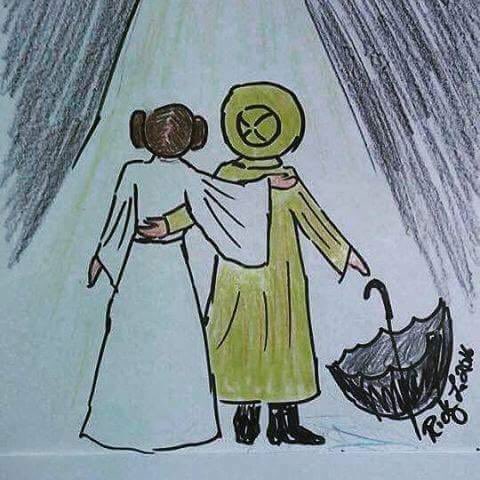 michaelrosenbum's tweet photo. Hadn't seen this but I thought it was really sweet.  Whoever made it... thanks. I believe it. #CarrieFisher #DebbieReynolds @LourdBillie https://t.co/ia10wJgl6Y