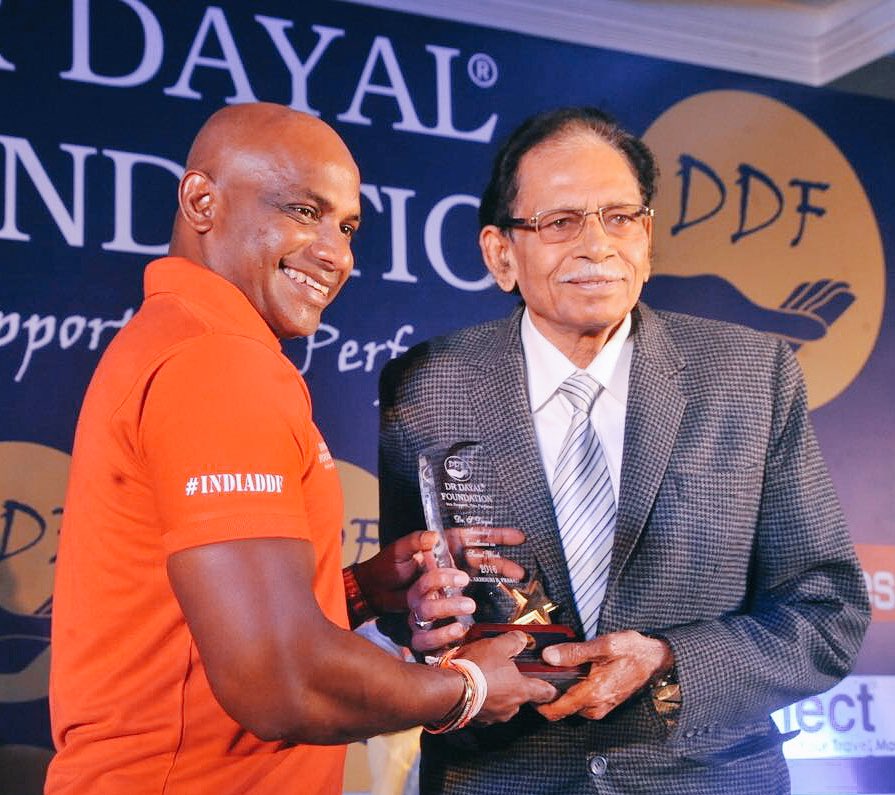 drdfoundation's tweet photo. DR DAYAL FOUNDATION (DDF)
MR S DAYAL AWARD OF EXCELLENCE IN SOCIAL WORK
 - DR AKOURI B PRASAD
@drdfoundation 
#indiaddf @teamelitesports https://t.co/aSeqwgPiWC