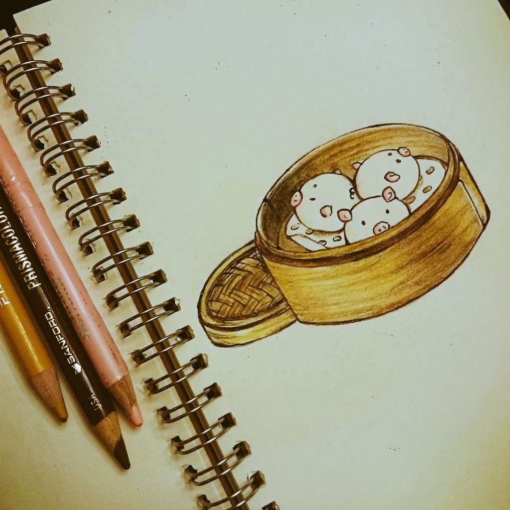 lxyhuang's tweet image. Inspired after a dimsum meal #porkbuns 🐷