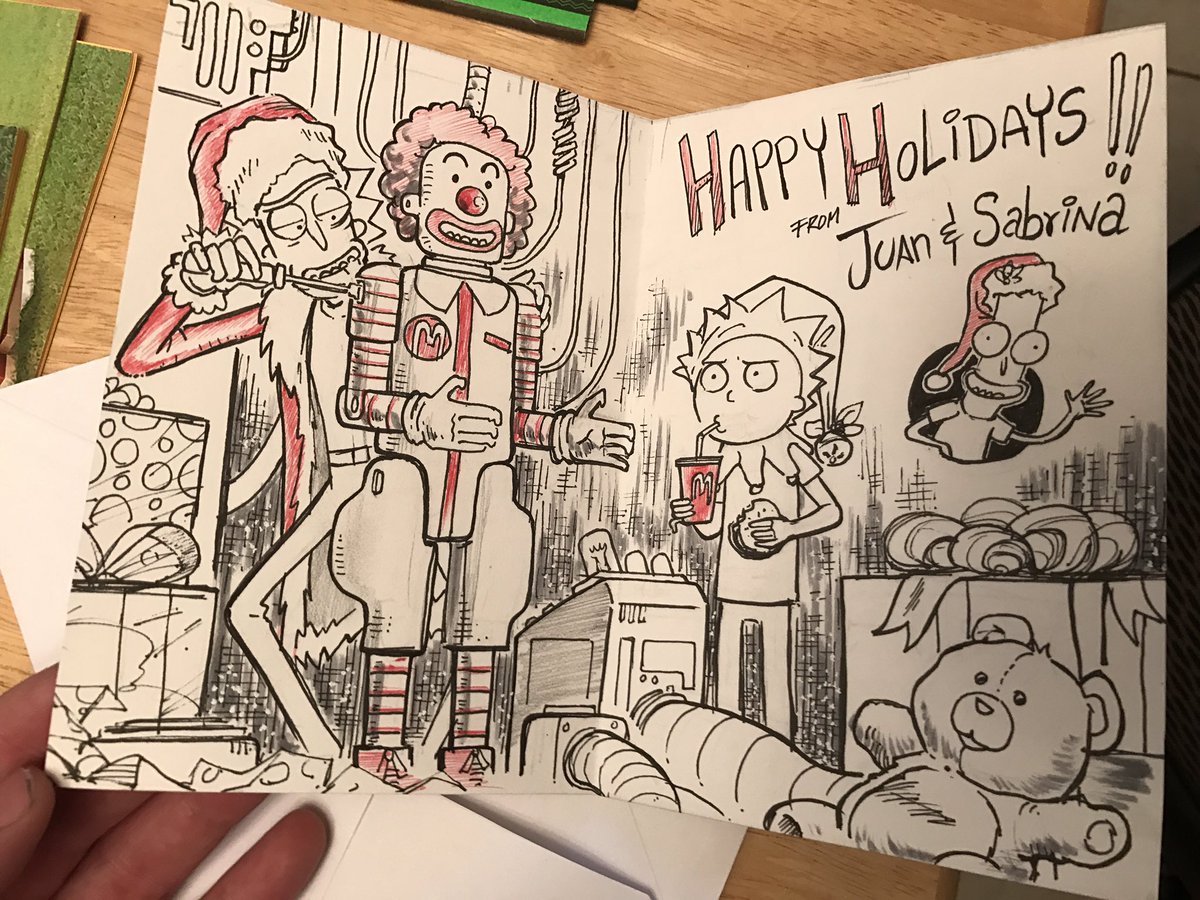 JustinRoiland's tweet photo. This is incredible. Thank you https://t.co/SmFnhpJ8ZA (R&amp;M design clean up) and https://t.co/fu9sNqlHI2 (R&amp;M director) this is original art! https://t.co/GL84TXpVrq