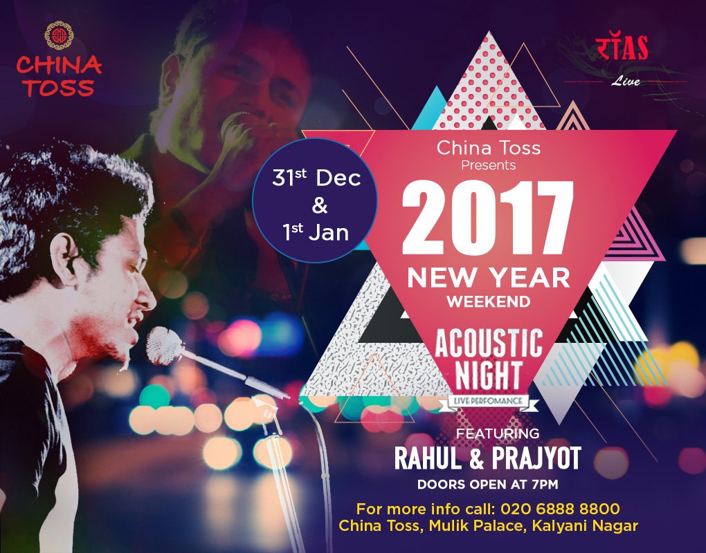 ChinaToss's tweet image. @ChinaToss presents the Family New Year Weekend (31st Dec &amp;amp;1st Jan)
#HappyNewYear  #LiveMusic #Bollywood #NYE #Family Call: 020 6888 8800