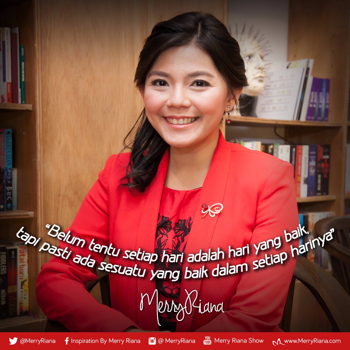 MerryRiana's tweet photo. Belum tentu setiap hari adalah hari yang baik tapi pasti ada sesuatu yang baik dalam setiap harinya. #MR https://t.co/TzwvMim9K8