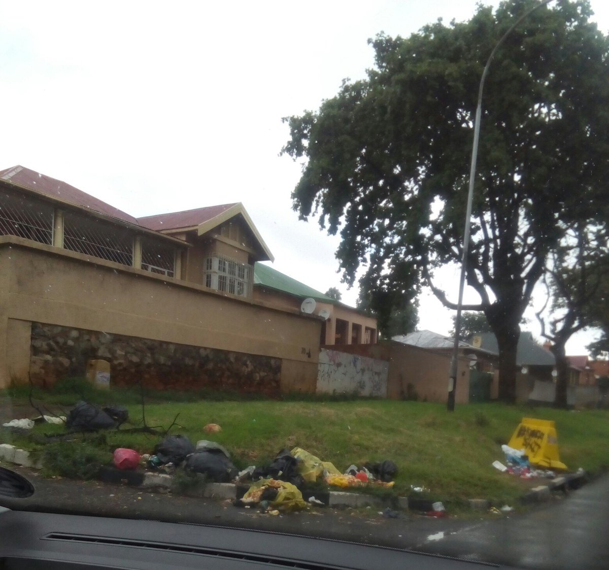 discocloud's tweet photo. @HermanMashaba please send crew to pickup filth along Albertina Sisulu from Bruma into CBD. Filth on every corner https://t.co/0izR5xsFq1