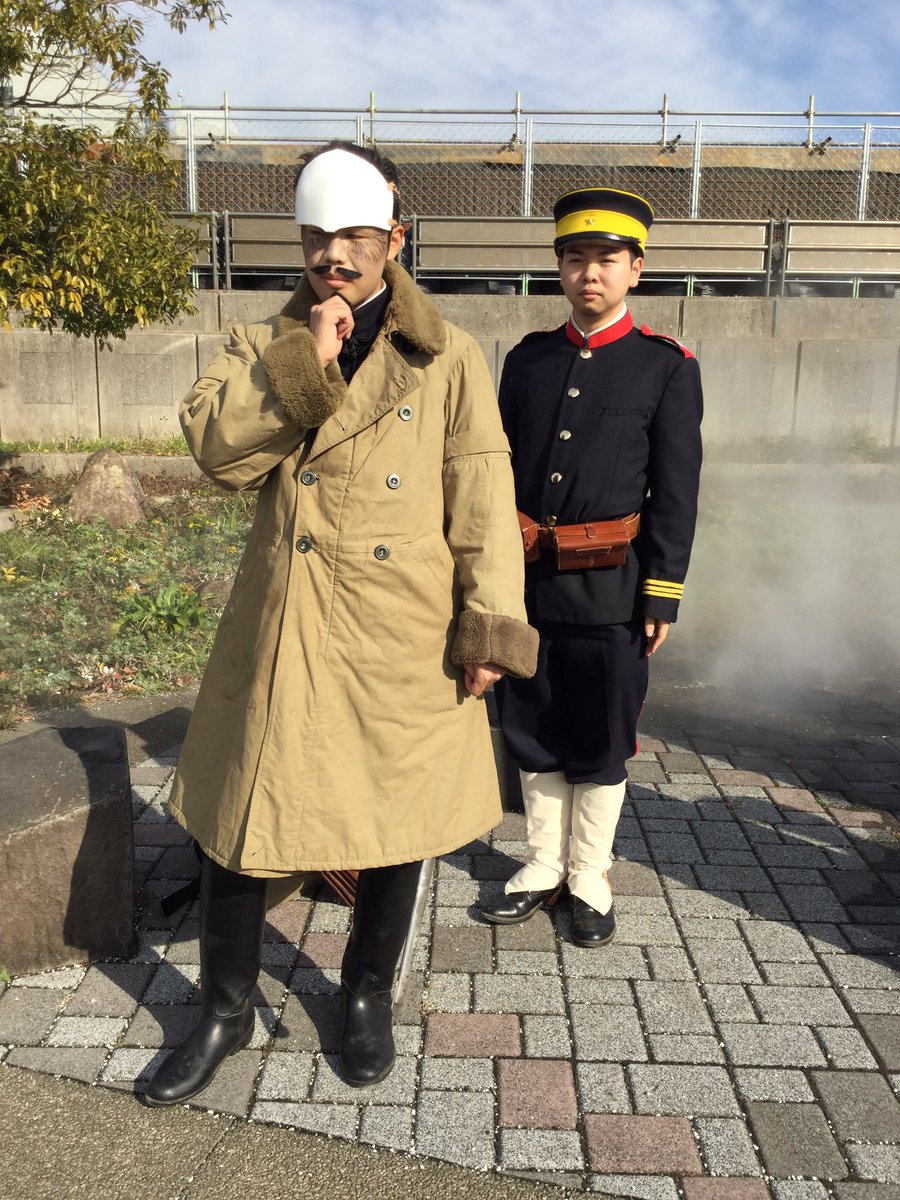 かまど ゴールデンカムイ 鶴見中尉とそれっぽい軍装の方 カムイではないそうですが一緒に撮らせていただきました C91 コスプレ