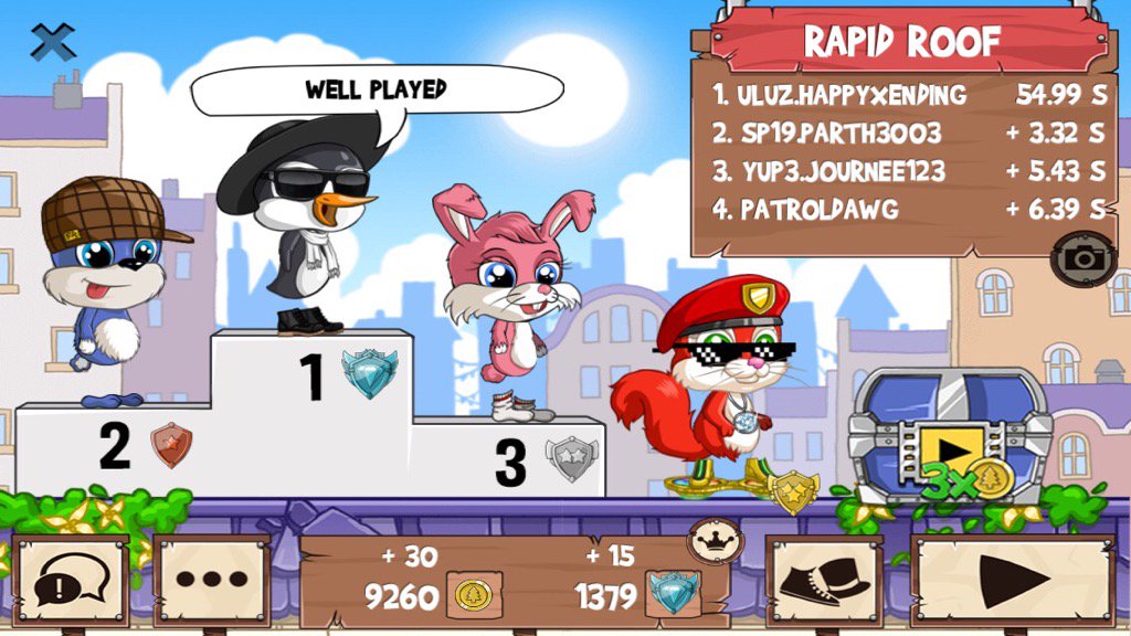 _HapPyXeNding_'s tweet photo. Get on my level, son! #funrun2 #Parth3003 #Journee123 #PatrolDawg https://t.co/HiUradXdK7