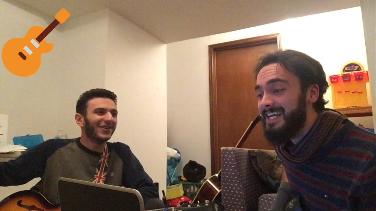 immigrantsband's tweet photo. #theimmigrants in our "make-shift studio" recording some covers 
-Mathew ✌🏼️💙
#immigrantmania https://t.co/aQpefrlQs0