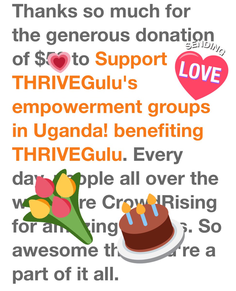 AmyisWeird_'s tweet photo. Happy early Birthday, @elizadushku 🎉🎁❤️ Been happily donating since 30/30/30 😉☺️ #THRIVEGulu #THRIVE2016 #HappyBirthdayElizaDushku (12/30) https://t.co/OwuAXve34C
