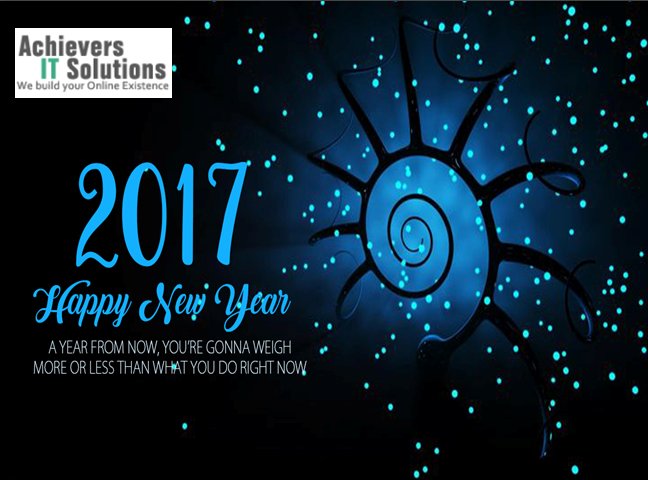AchieversITs's tweet photo. #AchieversItSolution team wishes you a very Happy and a Prosperous New year 2017. https://t.co/cuhWO29mPk https://t.co/3MRP1wCgdG