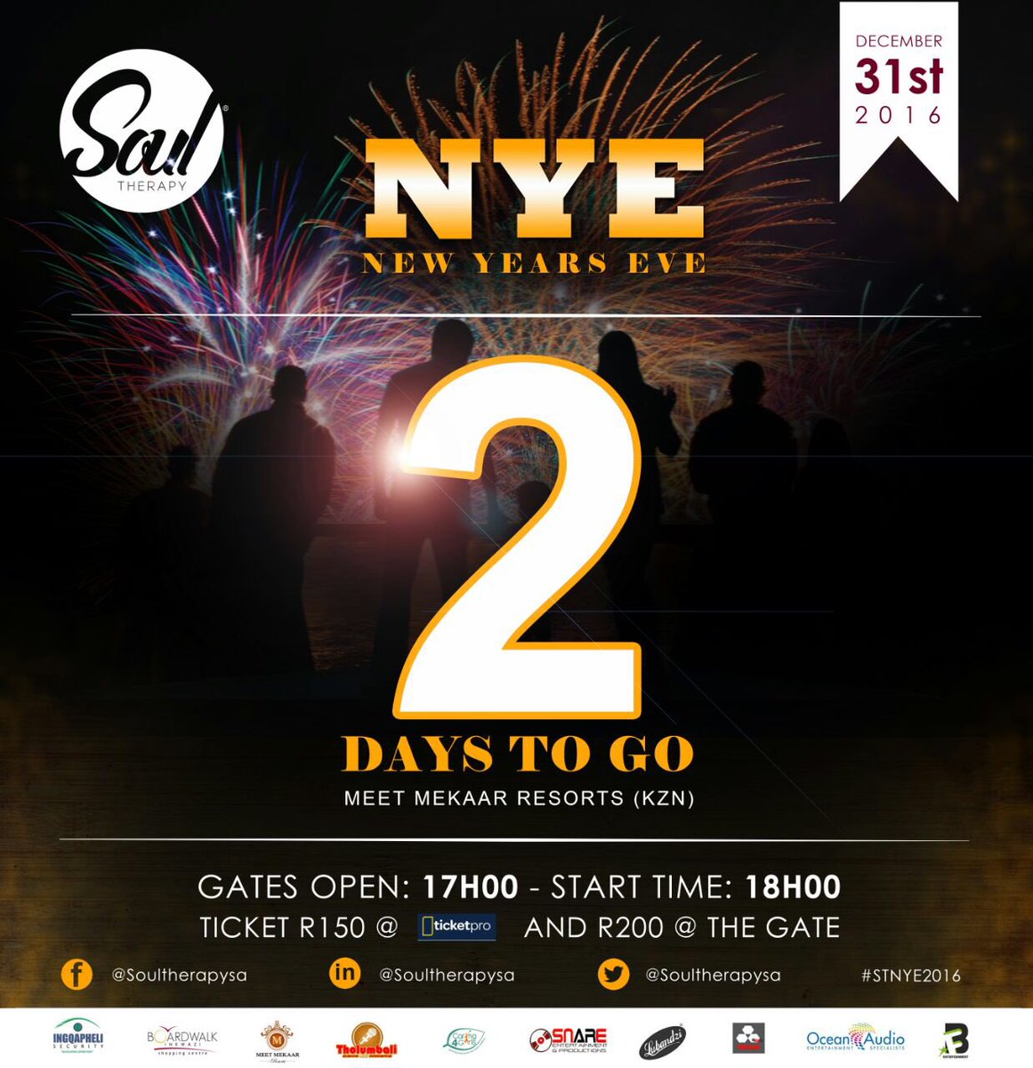 SoulTherapySA's tweet photo. #STNYE2016 #STNYE2016 #STNYE2016 #STNYE2016 #STNYE2016 #STNYE2016 https://t.co/E84sFgG5dl