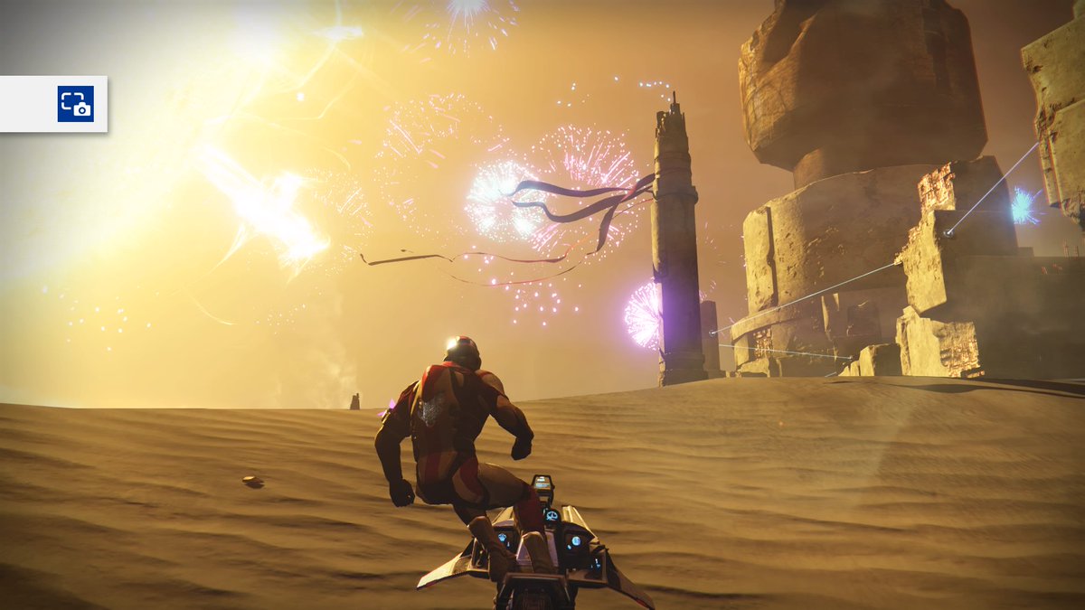 Manlow's tweet photo. @guardiansofd Shoulda stayed on the bike for the firework show #grlighthouse #PS4share https://t.co/ArnCO7HZpO