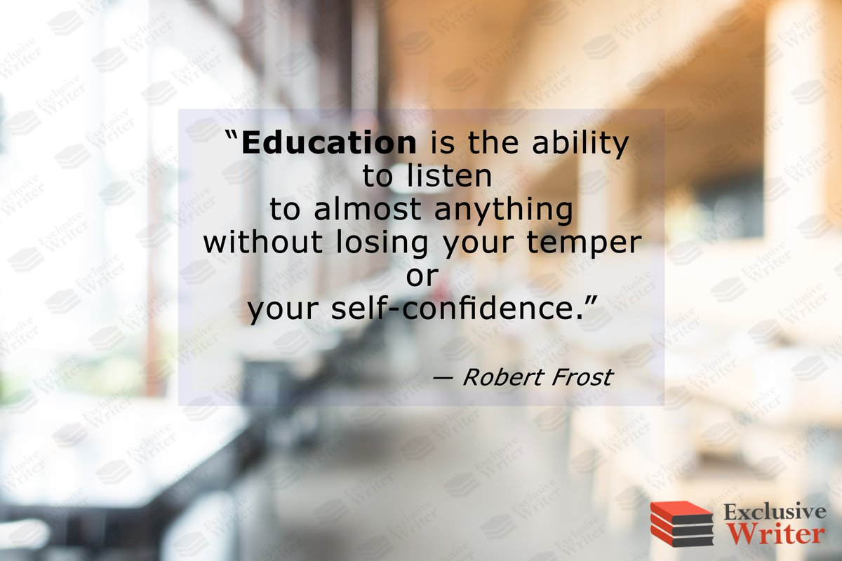 ExclsveWriterUK's tweet photo. Education is the ability to listen almost anything
👉 https://t.co/CVFyIQhLfl
#academicwritinghelp #customwritinguk #writinghelpuk https://t.co/MBtW8iAuQT