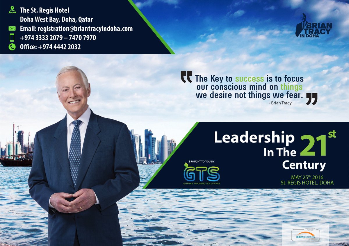 briantracydoha's tweet photo. The St. Regis Hotel
Doha West Bay, Doha, Qatar
Email: registration@briantracyindoha.com
+974 3333 2079 – 7470 7970
+974 4442 2032 https://t.co/Sa6LP3KnU3