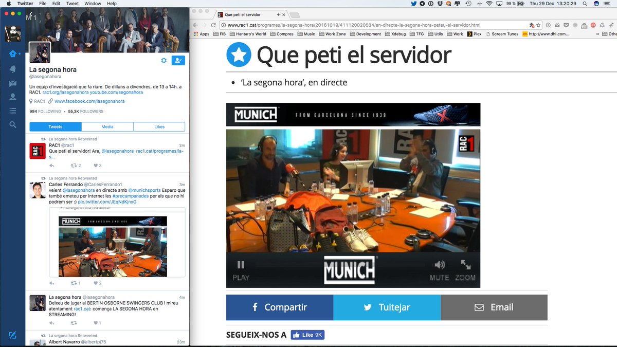 antar88's tweet photo. Estic veient @lasegonahora en directe gràcies a @munichsports Bravo, bravo, bravo!!! https://t.co/mLobs2oaKW