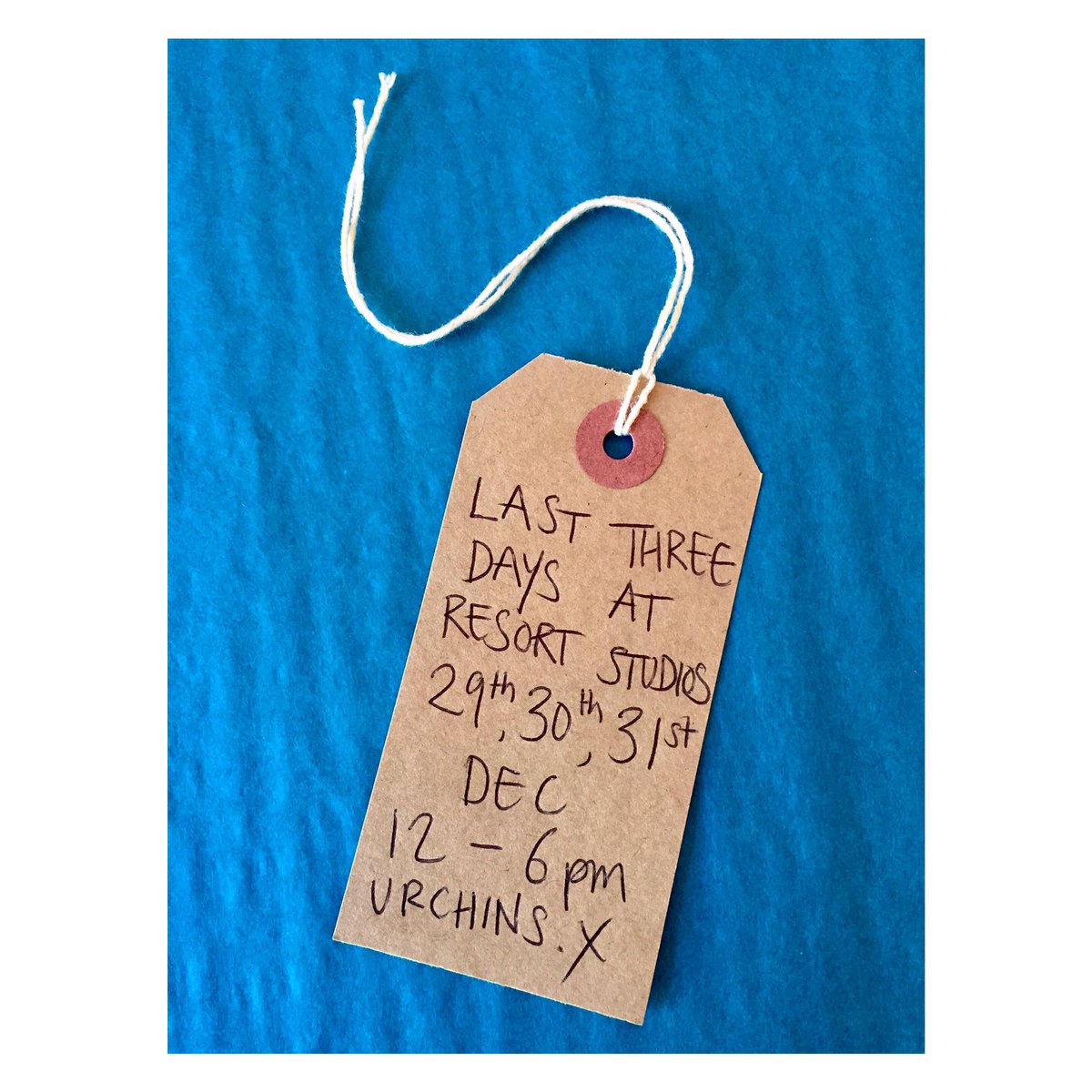 The end is nigh - pop in and say hi for our final three days at @resortstudios 😭 #urchinwines #byeforabit #margate #wine