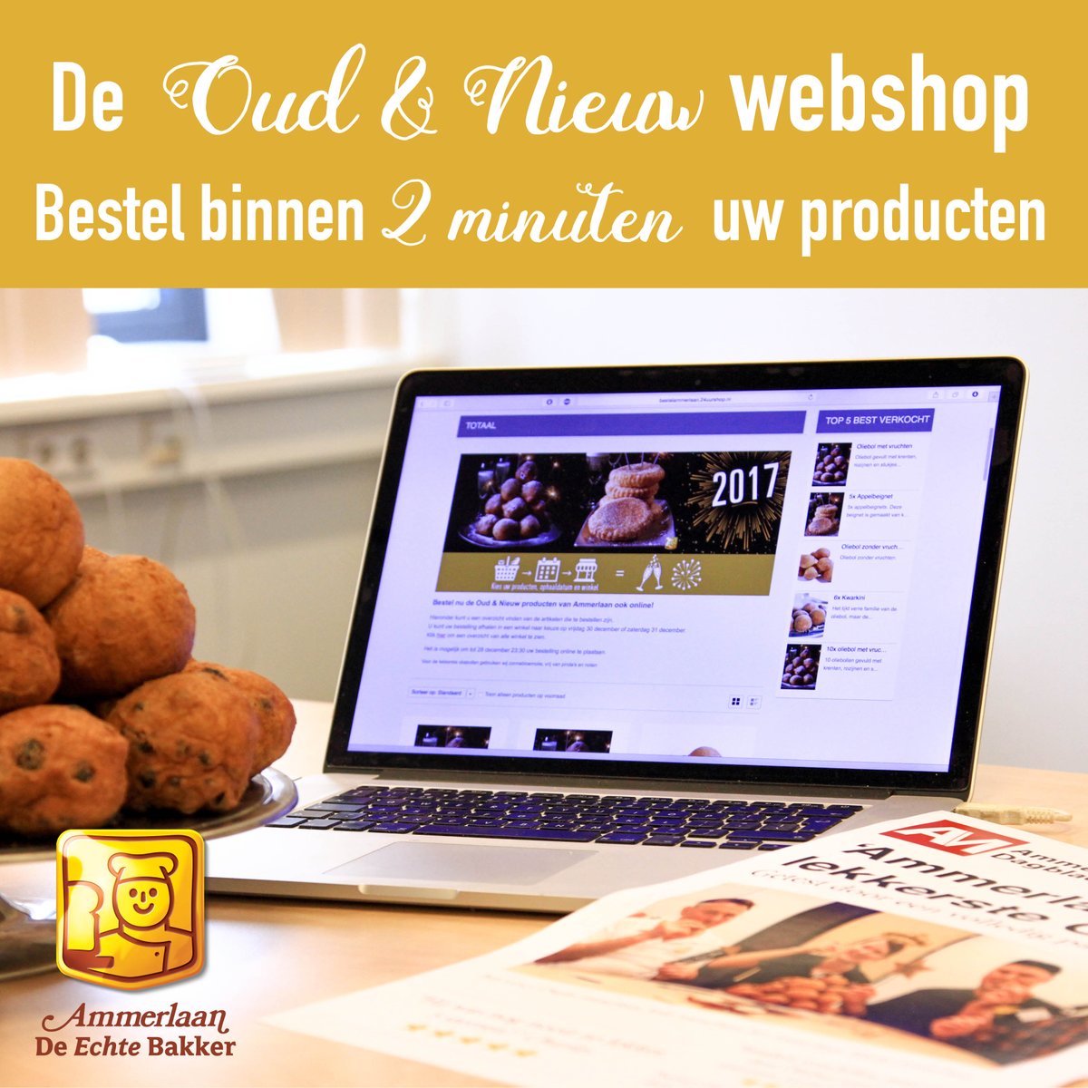 Bestel vandaag nog uw Oliebollen en Appelbeignets eenvoudig online en bezorg uzelf een relaxte oudjaarsdag.#Oliebol 
bit.ly/2iId1jB