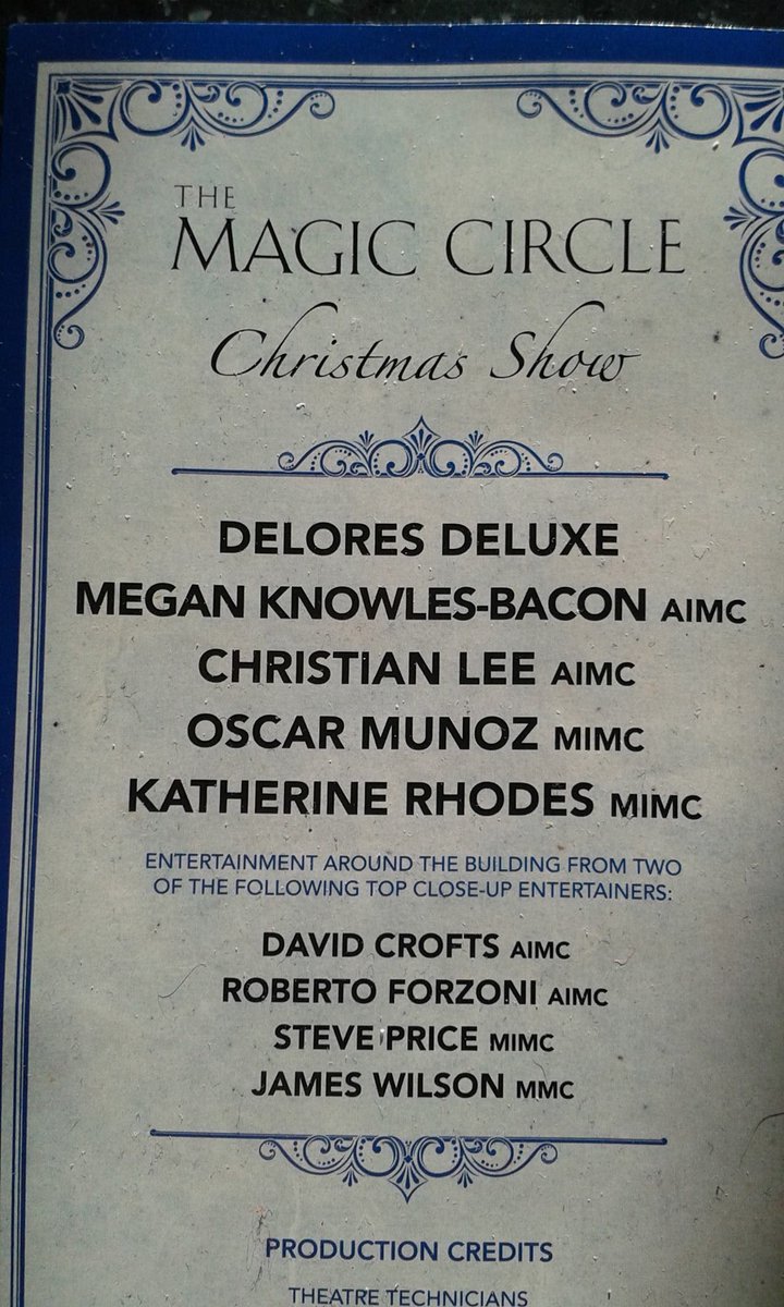 StevePriceMagic's tweet photo. Great to be part of @MagicCircleHQ Christmas Shows #tmcxmas #magician https://t.co/aEUE0kgtYR