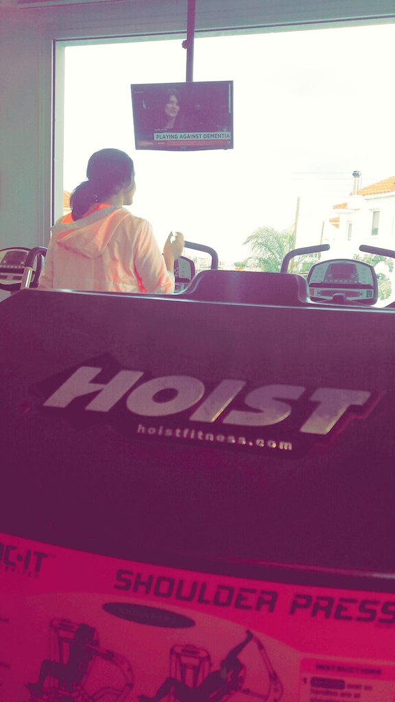 DemResearch's tweet image. Lifting some weights in the gym in #Cyprus and low &amp;amp; behold the game from #JoinDementiaResearch has a 5 minute segment on #EuroNews