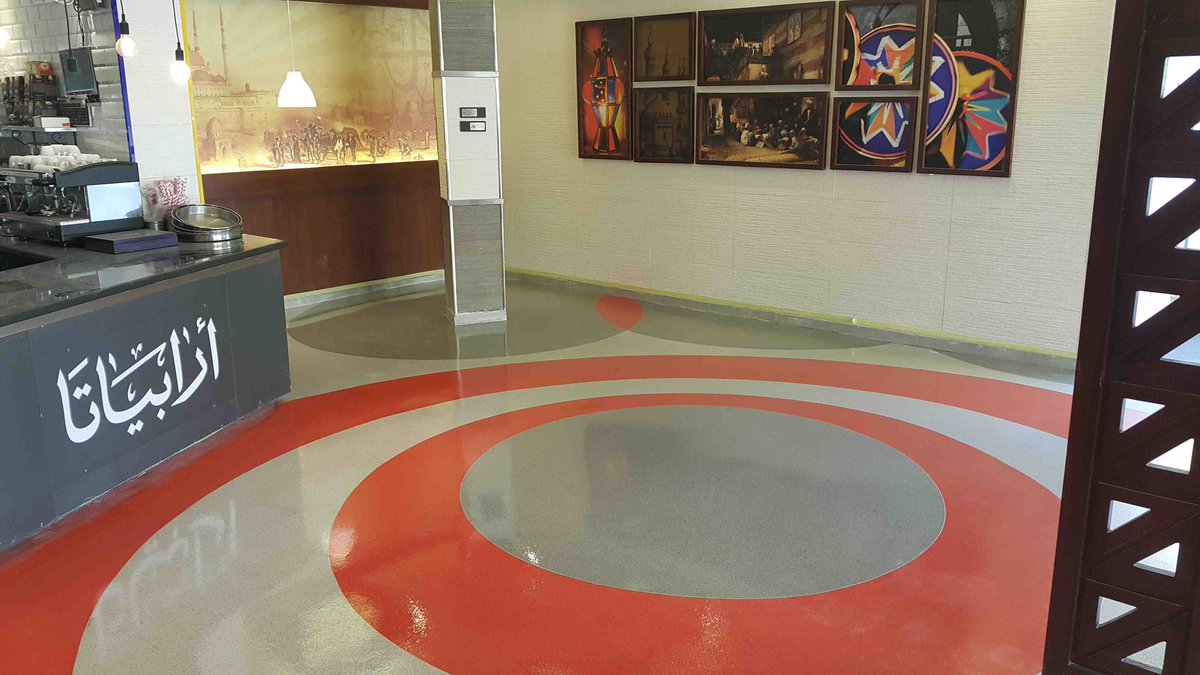 rayFlooring's tweet photo. #Arabiata #Restaurant #RehabCity #Branch #DiningArea #EpoxyTerrazzo #Mozaico #Spectrum #NewCairo #Cairo #Egypt #Resdev #2016 @resdev_resdev https://t.co/DCxboQwcut