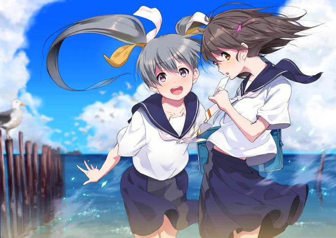 タマちゃんとるう子ちゃん。 