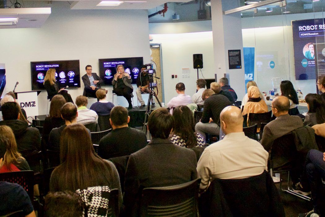 BusinessTO's tweet photo. #DMZSession Says Governments Can’t Keep up with Automation Taking over Workforces #StartUpHereTO https://t.co/PQafLUsNTA https://t.co/wLSkUVJ1Si