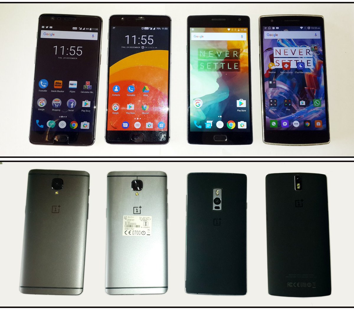 umesh79india's tweet photo. Big fan of @OnePlus_IN that all the flagship killers are owned by my family members. will be delighted to meet @getpeid #OnePlusAllAccess https://t.co/r9vcwq49WE