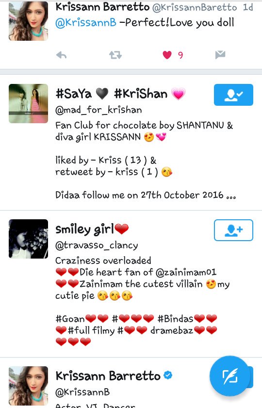 OMG!Thank you doll!
<a href="/KrissannB/">Krissann Barretto Karamchandani</a> Love you😘😍❤