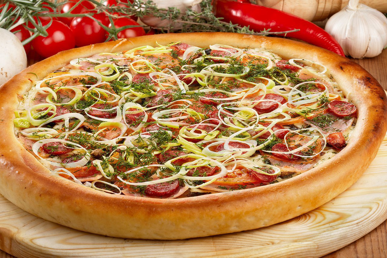 пицца толстая рецепт в духовке фото 16