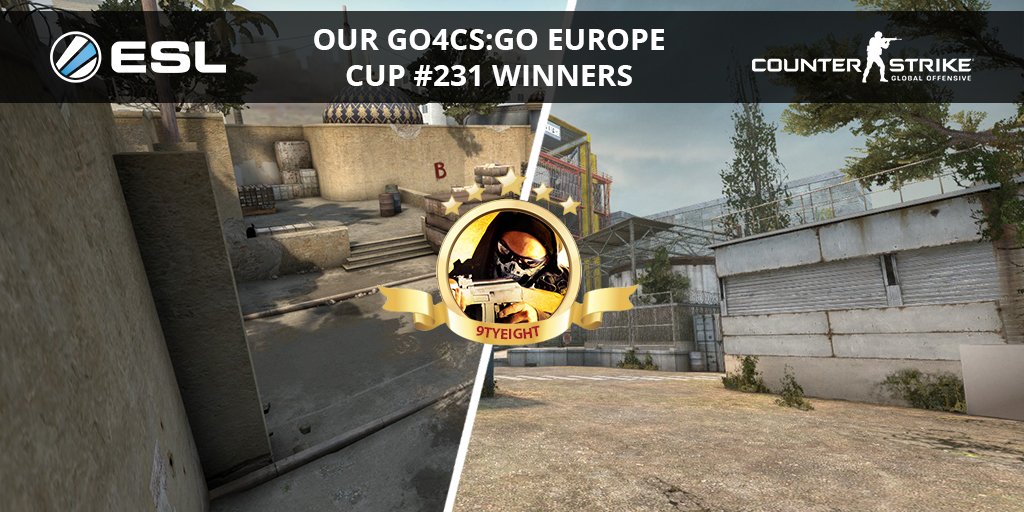 ESLCS's tweet photo. Congratulations to 9TYEIGHT for winning the last #Go4CSGO Europe Cup in 2016 - https://t.co/4rcCjePnmg https://t.co/ZPAcCaR8zY