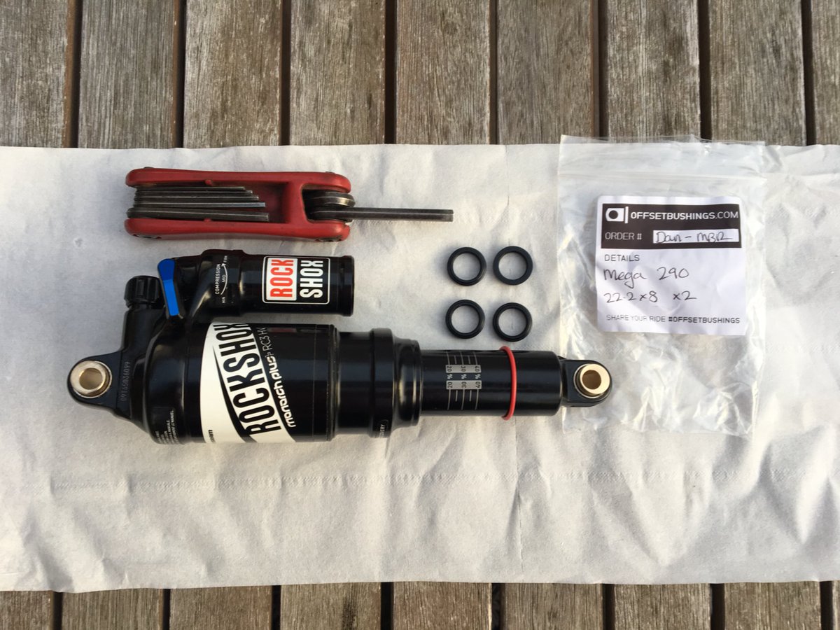 mbrmagazine's tweet photo. Offset shock hardware going on our long term @Nuke_Proof Mega 29. #longerlowerslacker https://t.co/ot4x1y25a2