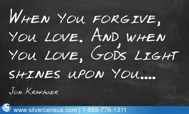 When you forgive, you love....