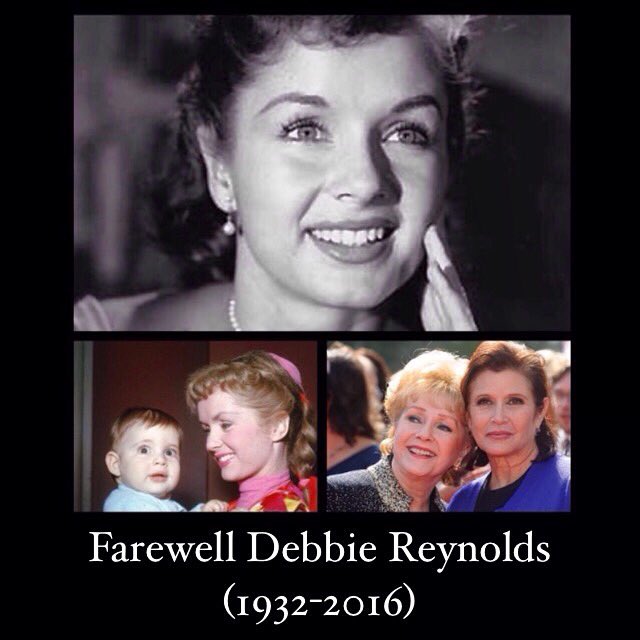OCNYFILM's tweet photo. Hollywood bids farewell to #DebbieReynolds just one day after her daughter #CarrieFisher dies.
She's best known for #singingintherain https://t.co/hVy3WoFhNH