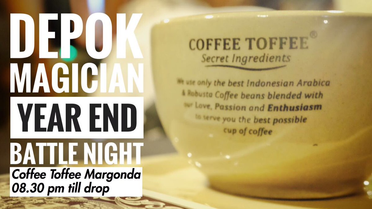Tonight! 

Coffee Toffee Margonda, Depok. 🔥🔥