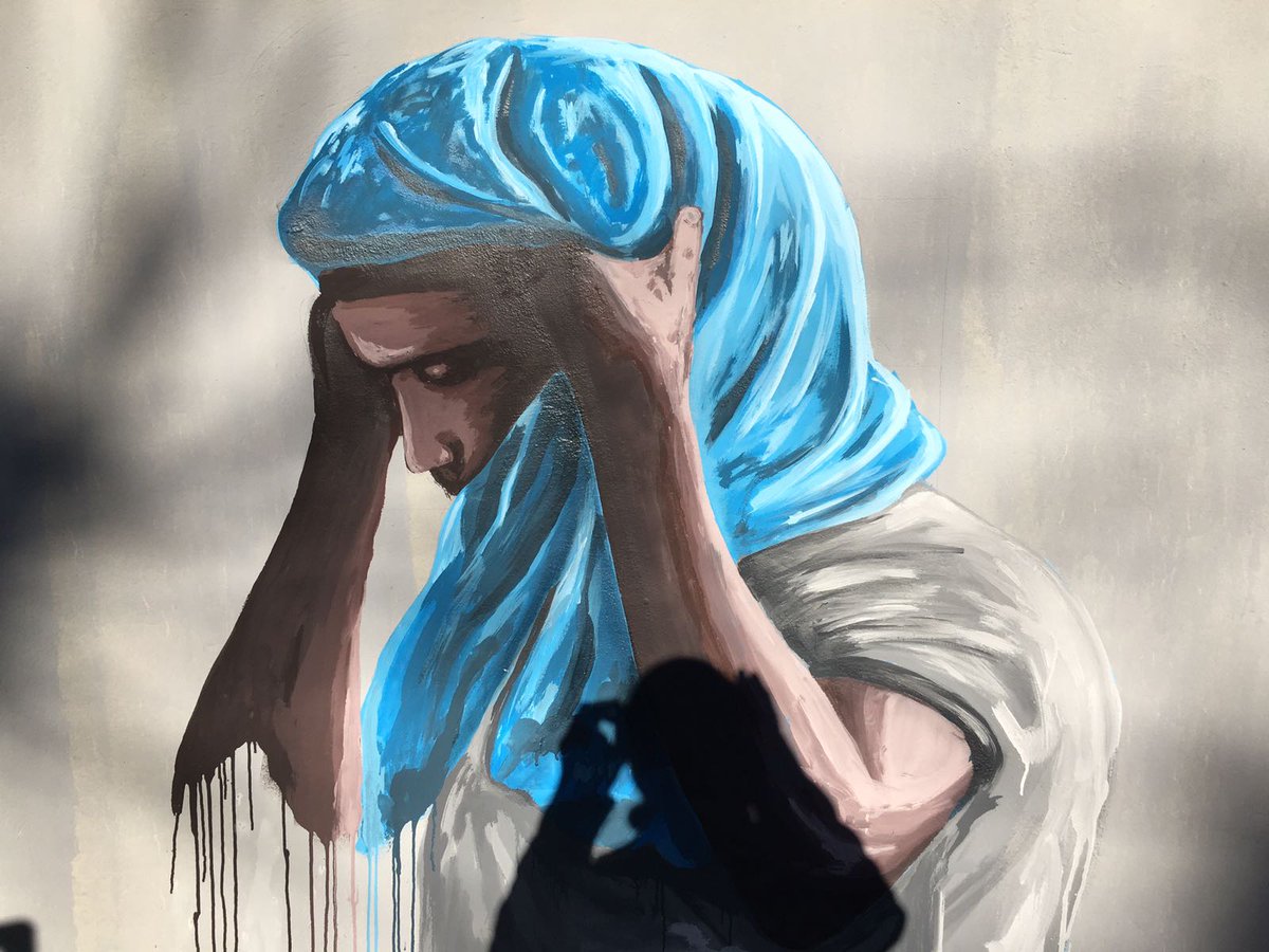 PSmarriti's tweet photo. #streetart #immigrants #mordengore #nogates #progettismarriti
complete gallery on https://t.co/9wFIO7rEYI https://t.co/WdYjJHh0Mn