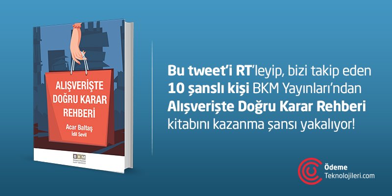 odemetekno's tweet photo. Yarışmamız başladı! Bu tweet'i RT'leyip, bizi takip eden 10 kişi Alışverişte Doğru Karar Rehberi kitabını kazanma şansı yakalıyor! https://t.co/jklVODaPXQ